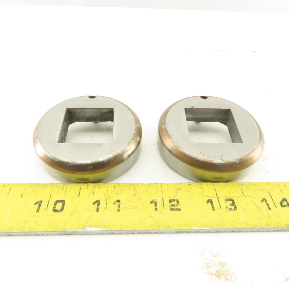 Mate 1.000 +Tol Square Hole Die CNC Turret For 2.250 Holder Lot Of 2