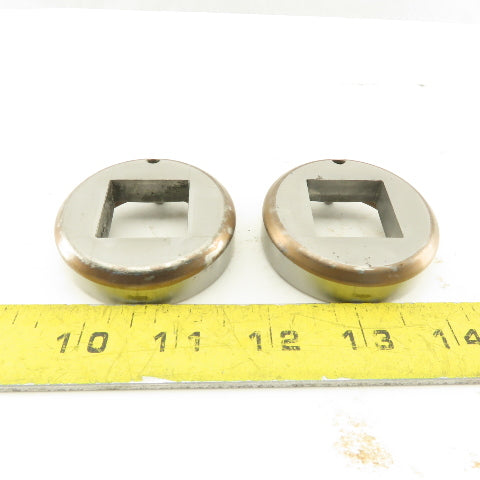 Mate 1.000 +Tol Square Hole Die CNC Turret For 2.250 Holder Lot Of 2