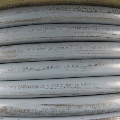 Lutze-Silflex A3251625 Flexible Control Cable 16/25 PVC Jacket Unshielded 452'