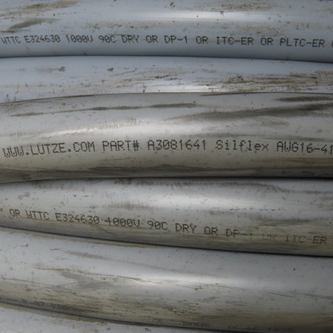 Lutze-Silflex A3081641 Flexible Control Cable 16/41 PVC Jacket Unshielded 206'