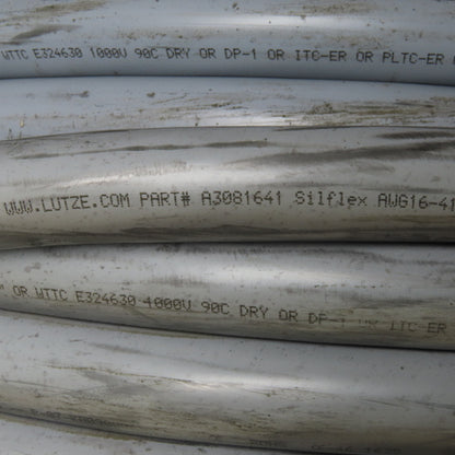 Lutze-Silflex A3081641 Flexible Control Cable 16/41 PVC Jacket Unshielded 206'