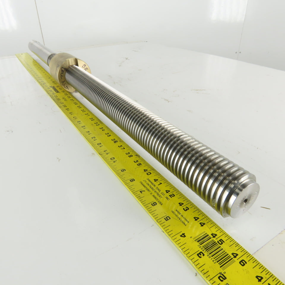 Bourn Koch BE-65 2-4 ACME Threaded Lead Screw .250 Lead W/ Bronze Nut 20" Travel
