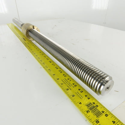 Bourn Koch BE-65 2-4 ACME Threaded Lead Screw .250 Lead W/ Bronze Nut 20" Travel