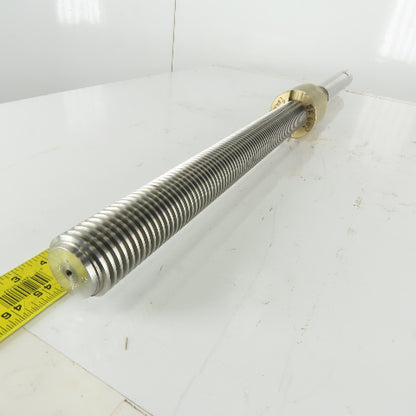 Bourn Koch BE-65 2-4 ACME Threaded Lead Screw .250 Lead W/ Bronze Nut 20" Travel