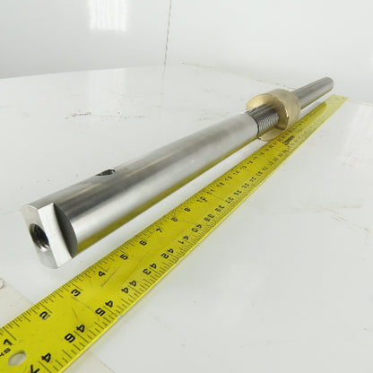 Bourn Koch BE-65 2-4 ACME Threaded Lead Screw .250 Lead W/ Bronze Nut 20" Travel