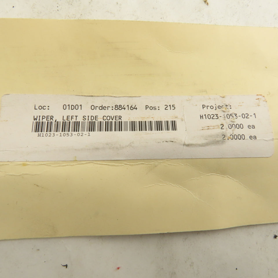 Okuma H1023-1053-02-1 Left Side Cover Wiper Set CNC Machine