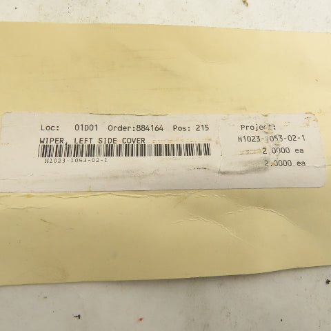 Okuma H1023-1053-02-1 Left Side Cover Wiper Set CNC Machine