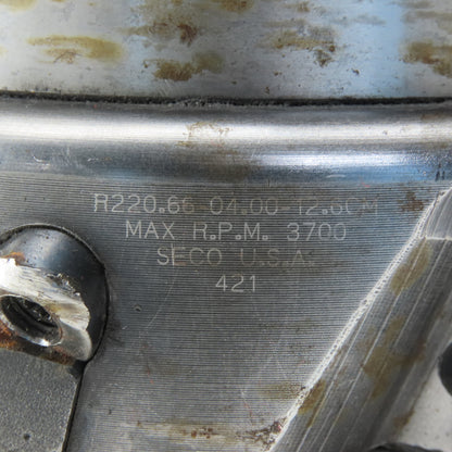 Seco R220.66-04.00 CAT 50 Tool Holder 4" Hexamill Indexing Face Mill