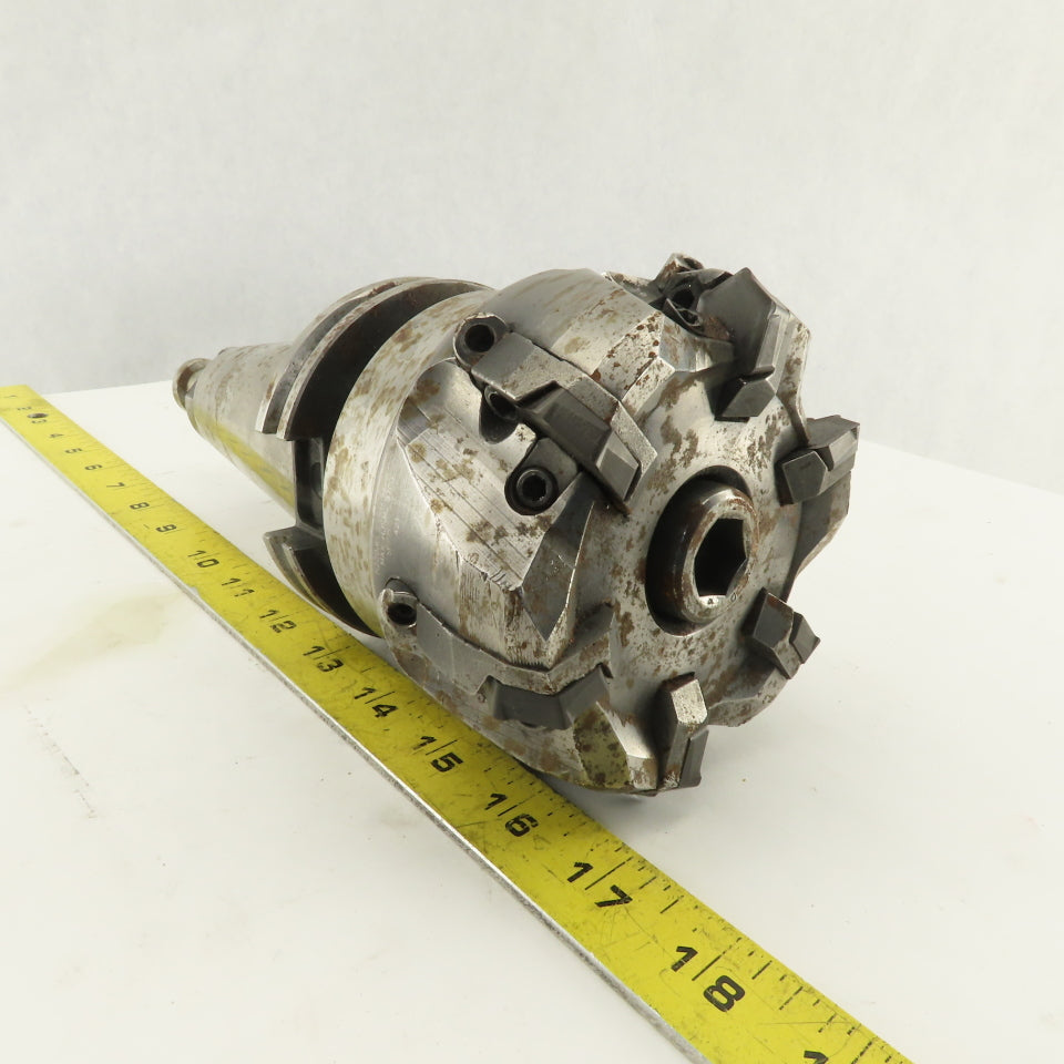 Seco R220.66-04.00 CAT 50 Tool Holder 4" Hexamill Indexing Face Mill