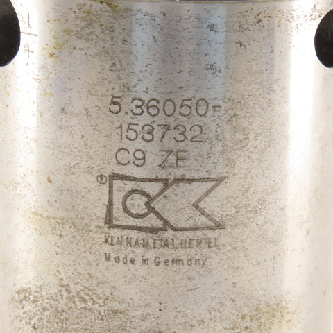 Kennametal 5.36050-153732 Drill Fix CAT 50 Drill Holder W/ Eccentric Adjustment