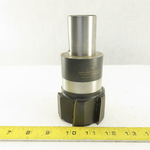 Premier Tooling Systems 75mm D x 42mm L 6 Flute Carbide Tipped Mill 1-1/2" Shank