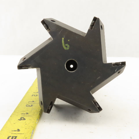 Premier Tooling Systems 3-1/2" Diameter  6 Flute Indexable  Mill 1-1/2" Shank