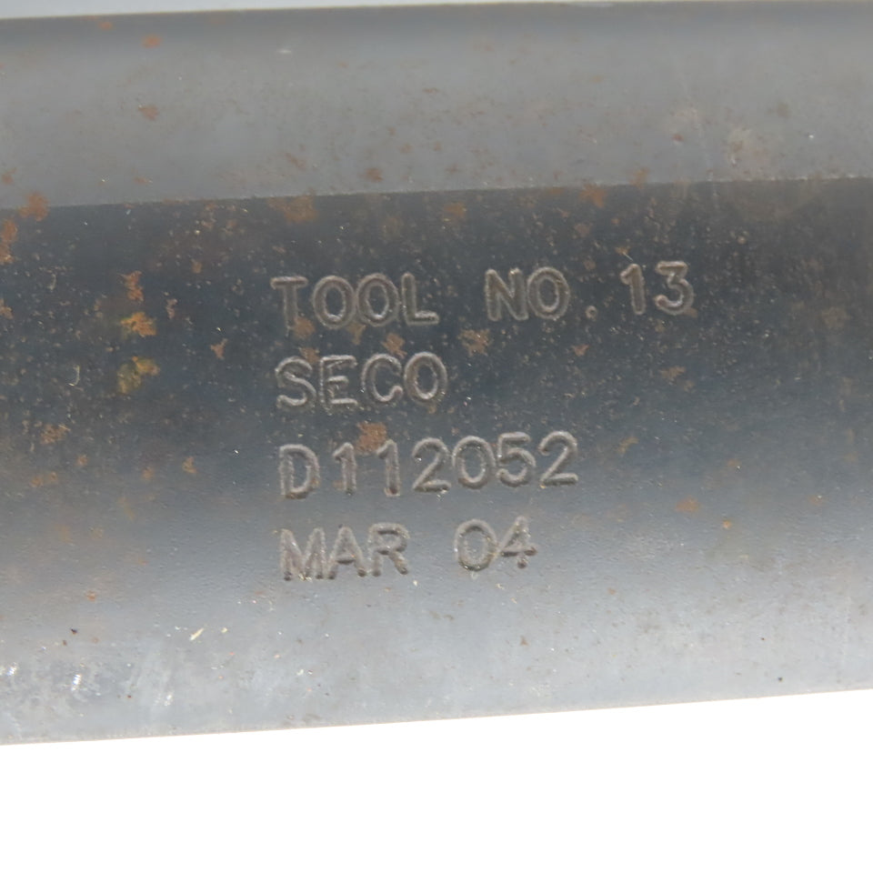 Seco D-112052 CAT 50 Indexing Insert Boring Bar 2.750 OD 9" Projection
