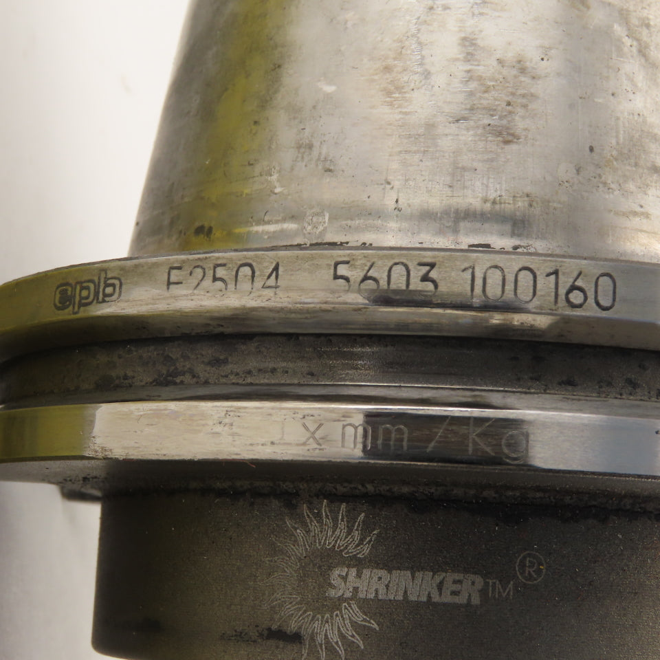 Seco E25045603100160 Shrinker CAT 50 Tool Holder Shrink Fit 1" Bore