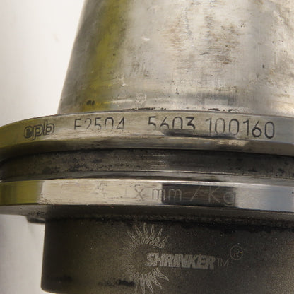 Seco E25045603100160 Shrinker CAT 50 Tool Holder Shrink Fit 1" Bore