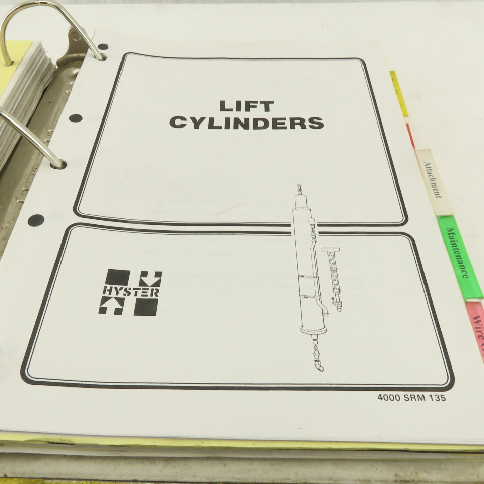 Hyster Maintenance Service Instruction Manual For R30CH Narrow Aisle Forklift