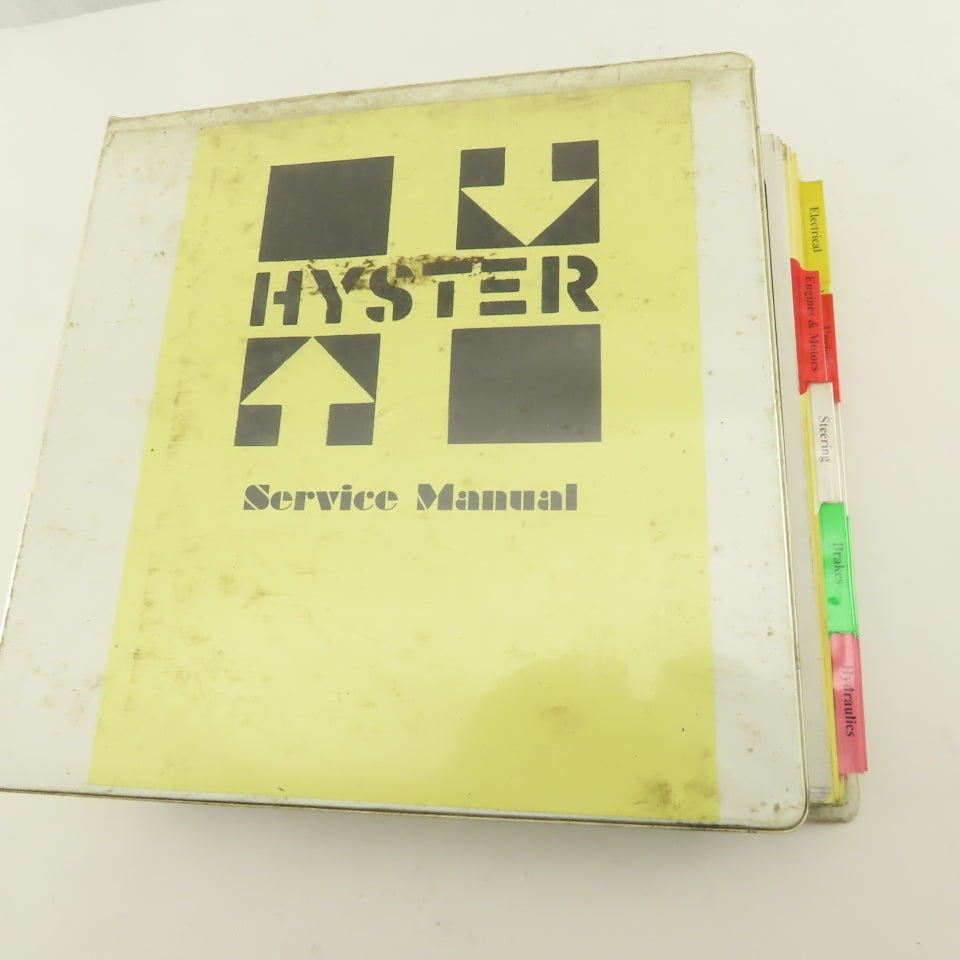 Hyster Maintenance Service Instruction Manual For R30CH Narrow Aisle Forklift
