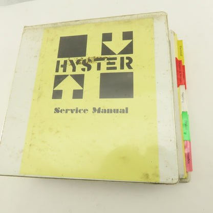Hyster Maintenance Service Instruction Manual For R30CH Narrow Aisle Forklift