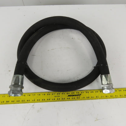 8' x 1-1/2" ID Flexible Fiber Braded Hydraulic Hose W1212-24 Female Swivel Ends