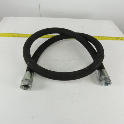 8' x 1-1/2" ID Flexible Fiber Braded Hydraulic Hose W1212-24 Female Swivel Ends