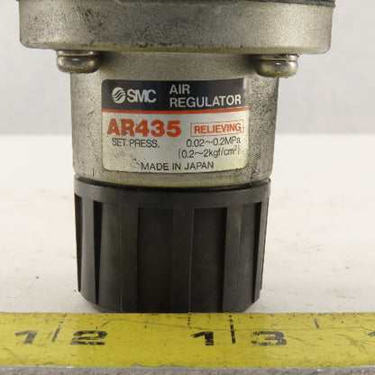 SMC AR435 Precision Pneumatic Air Regulator 0.02-0.20 MPa 1/4" NPT