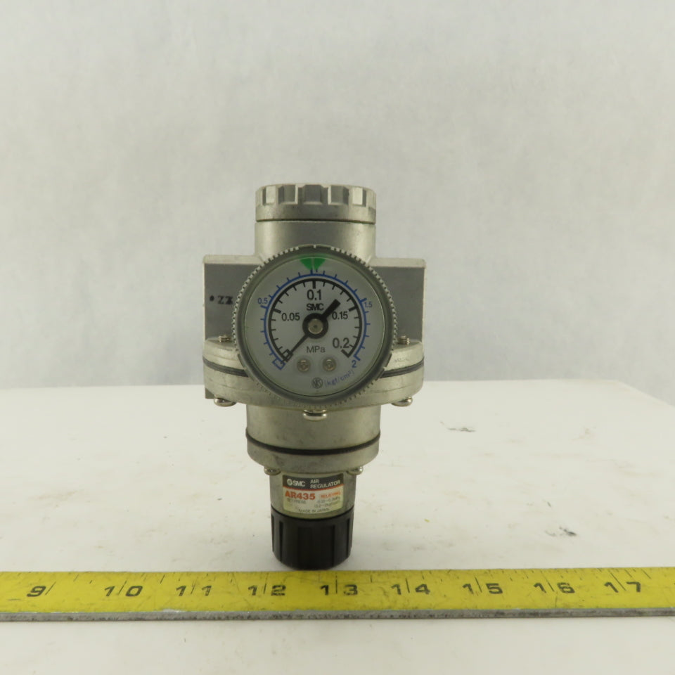 SMC AR435 Precision Pneumatic Air Regulator 0.02-0.20 MPa 1/4" NPT