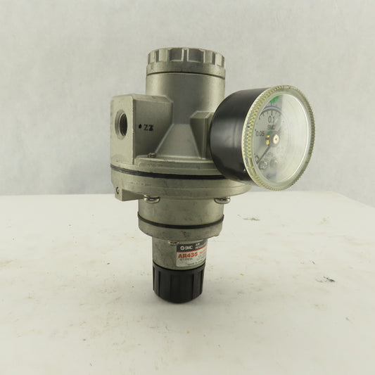 SMC AR435 Precision Pneumatic Air Regulator 0.02-0.20 MPa 1/4" NPT