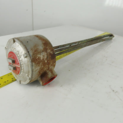 Warren Electric 1-RS-9-4-28C-EP/LT Heater Element 480V 3-Ph 9000W 28" 300PSI