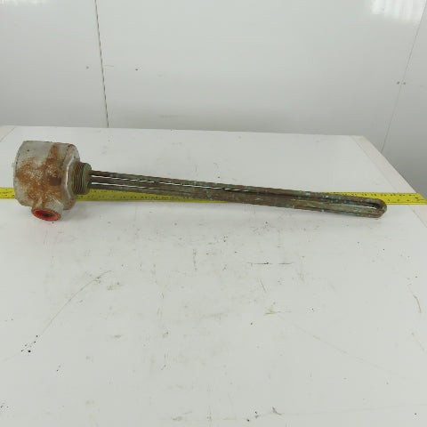 Warren Electric 1-RS-9-4-28C-EP/LT Heater Element 480V 3-Ph 9000W 28" 300PSI