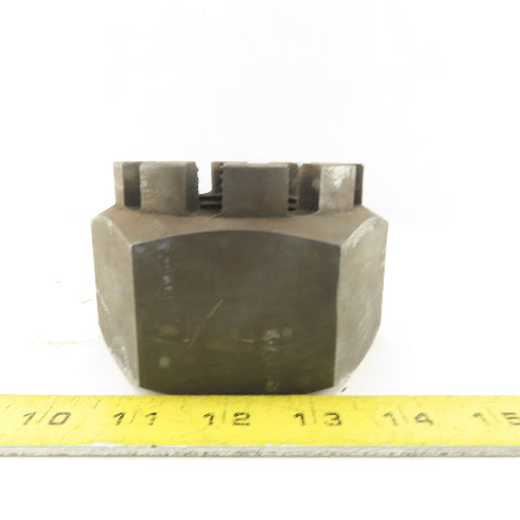 2-3/4"-6 Plain Finish Carbon Steel Castle Nut