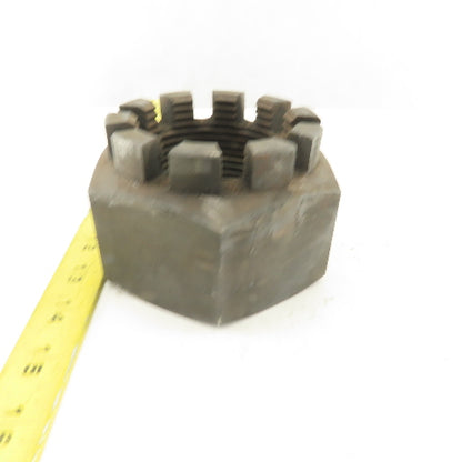 2-3/4"-6 Plain Finish Carbon Steel Castle Nut