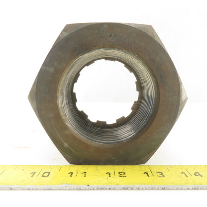 2-3/4"-6 Plain Finish Carbon Steel Castle Nut