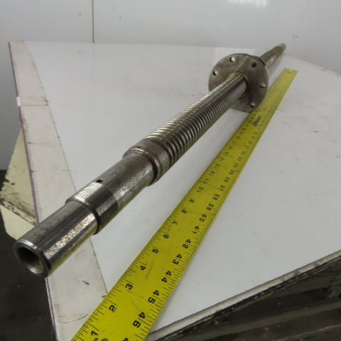 50mm Diam x 20mm Double Pitch Ball Screw & Nut Assembly 1550mm OAL 760mm Travel