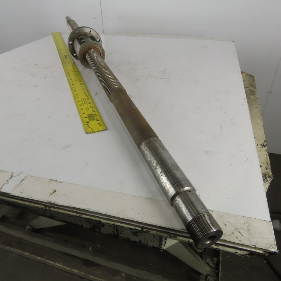 50mm Diam x 20mm Double Pitch Ball Screw & Nut Assembly 1550mm OAL 760mm Travel