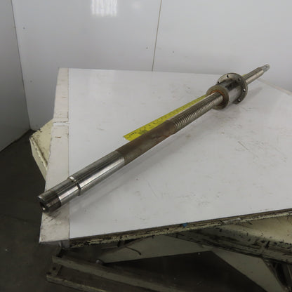 50mm Diam x 20mm Double Pitch Ball Screw & Nut Assembly 1550mm OAL 760mm Travel