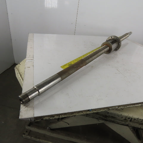 50mm Diam x 20mm Double Pitch Ball Screw & Nut Assembly 1550mm OAL 760mm Travel