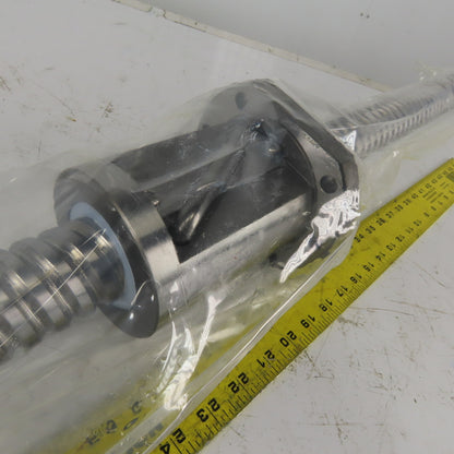 NSK 45mm Diam x 25mm Double Pitch Ball Screw & Nut Assembly 1377mm OAL