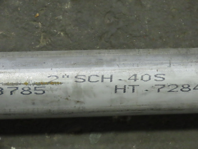 304 Welded  Stainless Steel Pipe 2" NPS Schedule 40S 198" Long