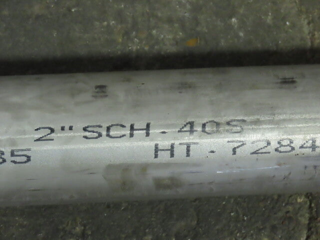 304 Welded  Stainless Steel Pipe 2" NPS Schedule 40S 232" Long