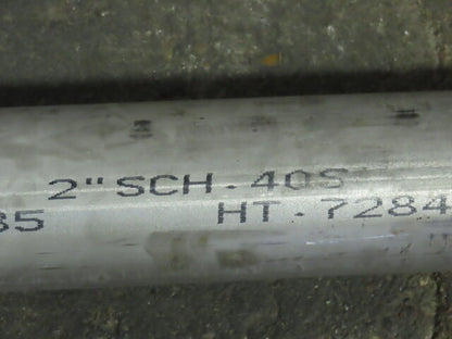 304 Welded  Stainless Steel Pipe 2" NPS Schedule 40S 232" Long