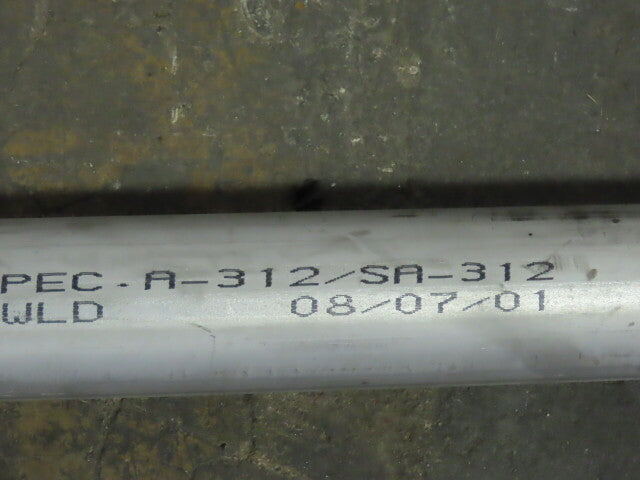 304 Welded  Stainless Steel Pipe 2" NPS Schedule 40S 232" Long