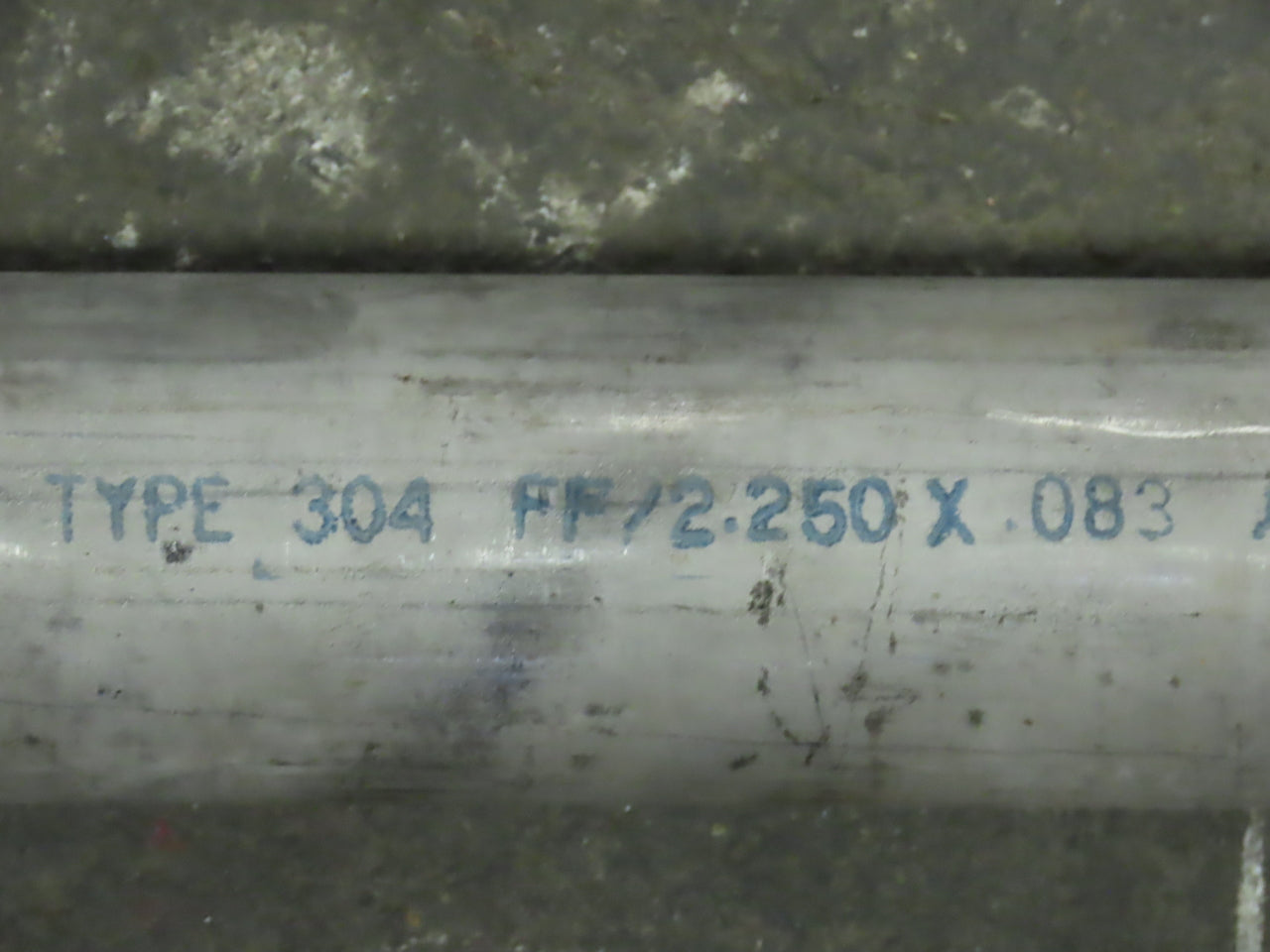 2-1/4"x .085 Wall 97" Long  304 Stainless Steel Welded Pipe