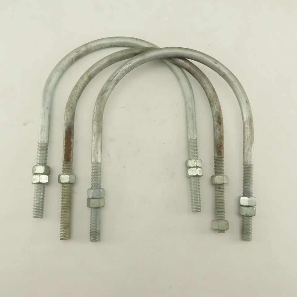 U-Bolt Thread 11-1/2 x 8-3/4 5/8-11 Galvanized  Lot of 3