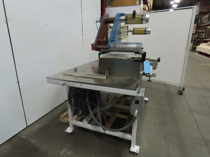 MECA Eng. Unwinder Self Tracking  Double Roll 6" ID x 16"W W/Splicing Station