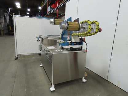 MECA Eng. Unwinder Self Tracking  Double Roll 6" ID x 16"W W/Splicing Station
