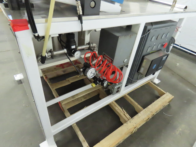 MECA Eng. Unwinder Self Tracking  Double Roll 6" ID x 16"W W/Splicing Station