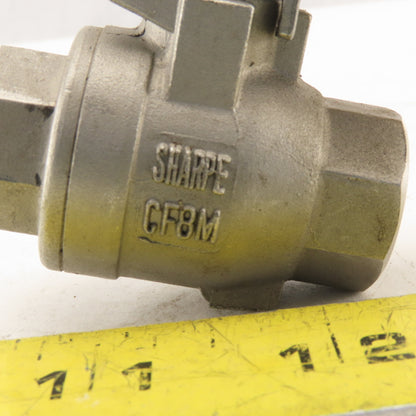 Sharpe CF8M !/4" NPT Stainless Steel Full Flow Ball Valve 1000