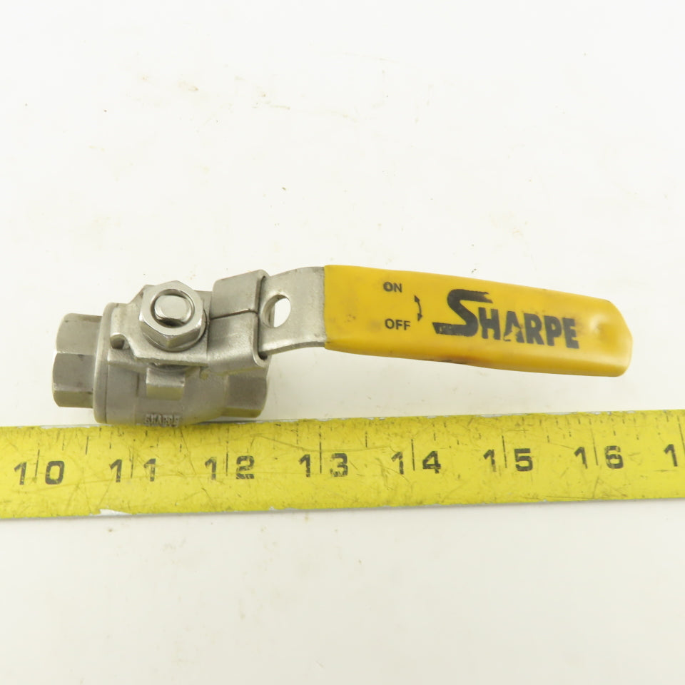 Sharpe CF8M !/4" NPT Stainless Steel Full Flow Ball Valve 1000
