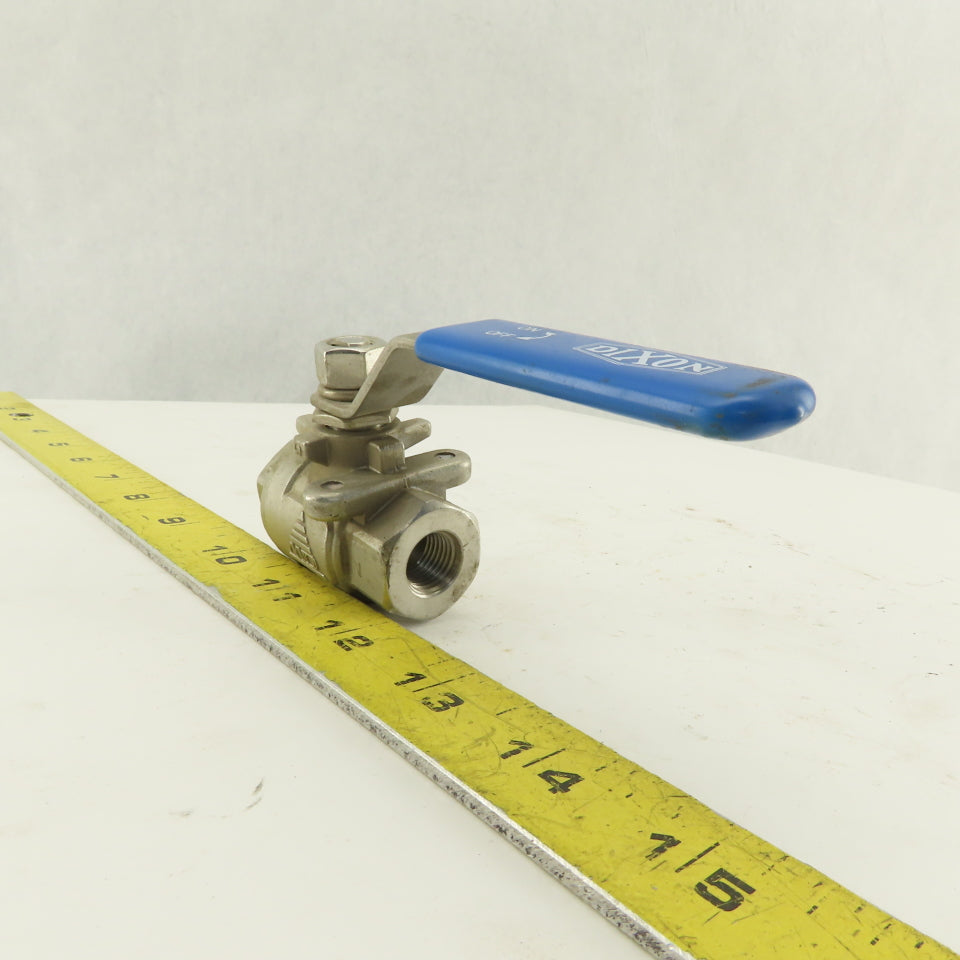 Dixon CF8M !/4" NPT Stainless Steel Full Flow Ball Valve 1000