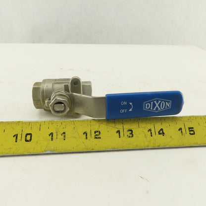 Dixon CF8M !/4" NPT Stainless Steel Full Flow Ball Valve 1000
